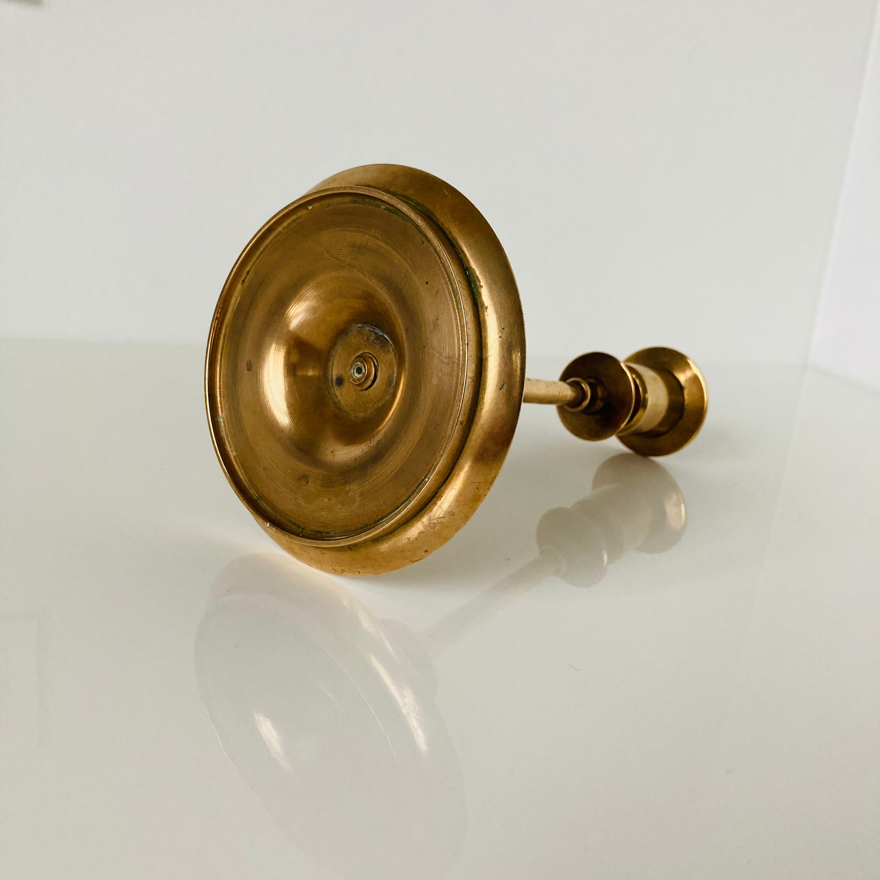 Elegant brass candle holder Russian work