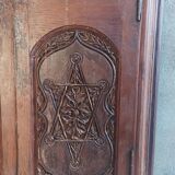 Anciennes portes de placard, bibliothèque murale en hêtre (1)
