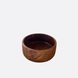 Vintage teak coupe salad bowl