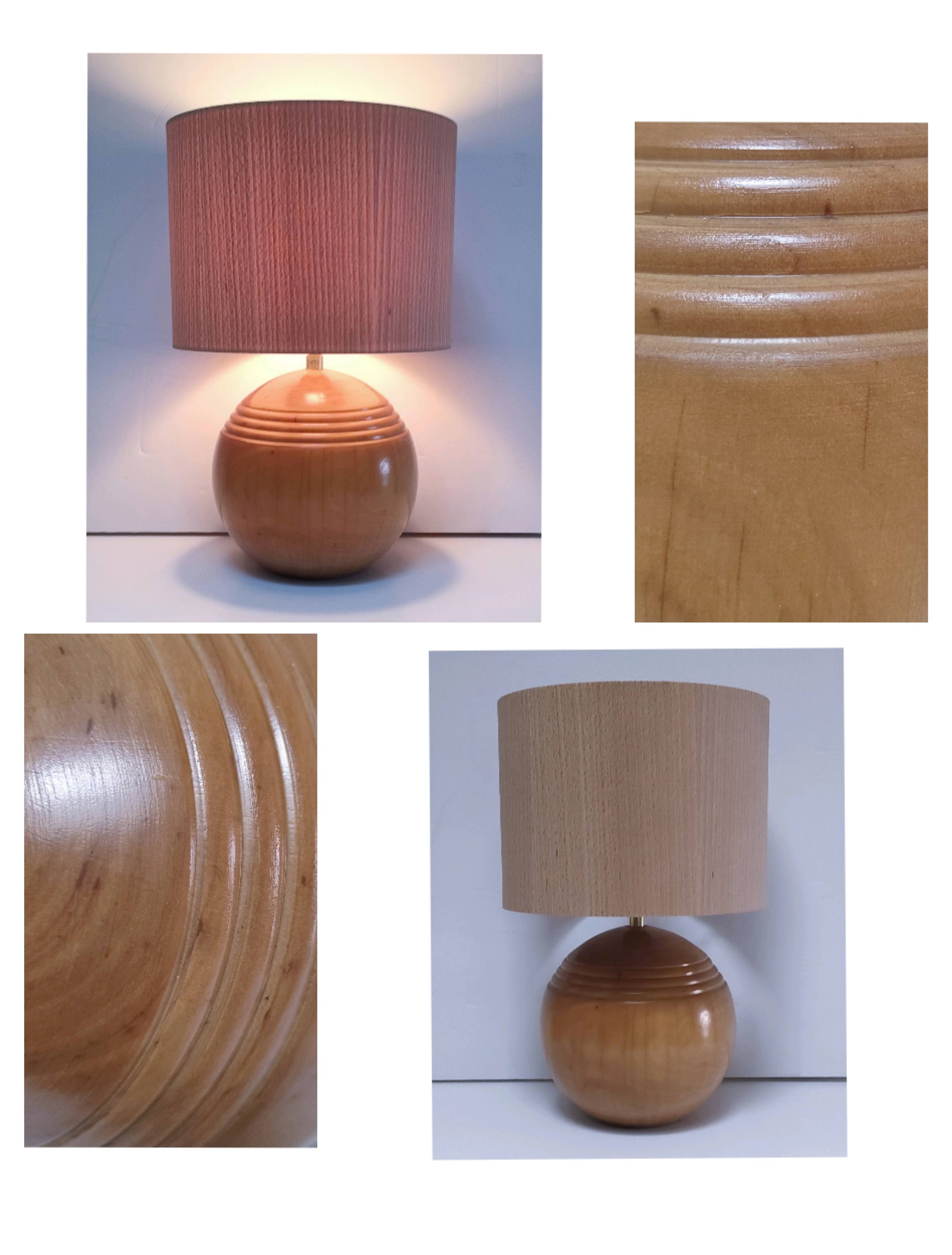 lamp base ball IMT design solid wood
