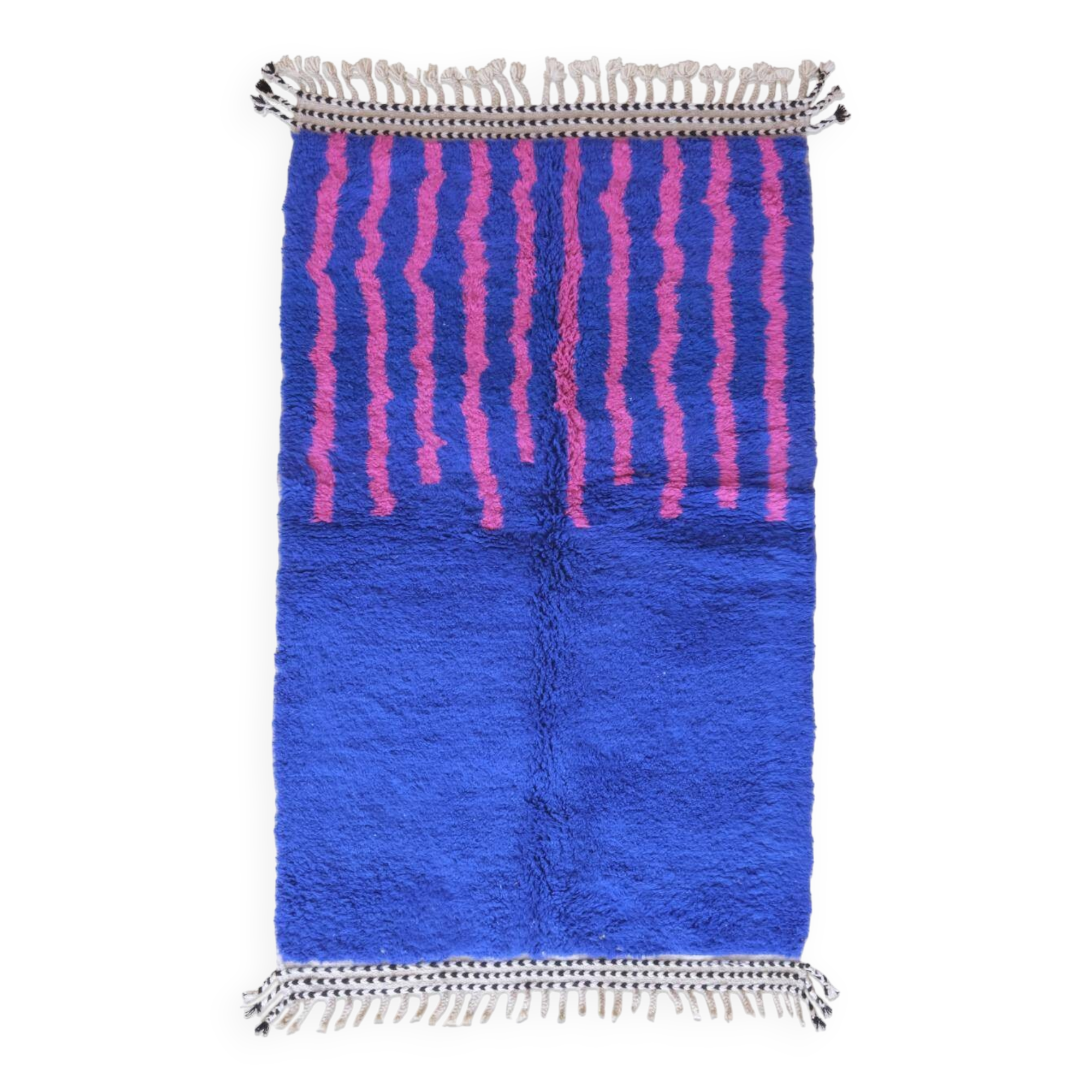 Tapis Moderne Bleu et rose - 238 x 133 cm