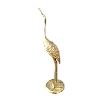 Brass heron 29.5 cm