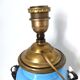 Lamp foot blue vase heads of fauna
