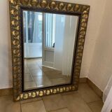 Large old gold vintage mirror