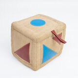 Vintage cube therapeutic toy by Renate Müller for H. Josef Leven, Sonneberg, 1960s