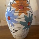 Ceramic vase with floral pattern
