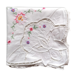 Embroidered tea tablecloth 80x80 cm