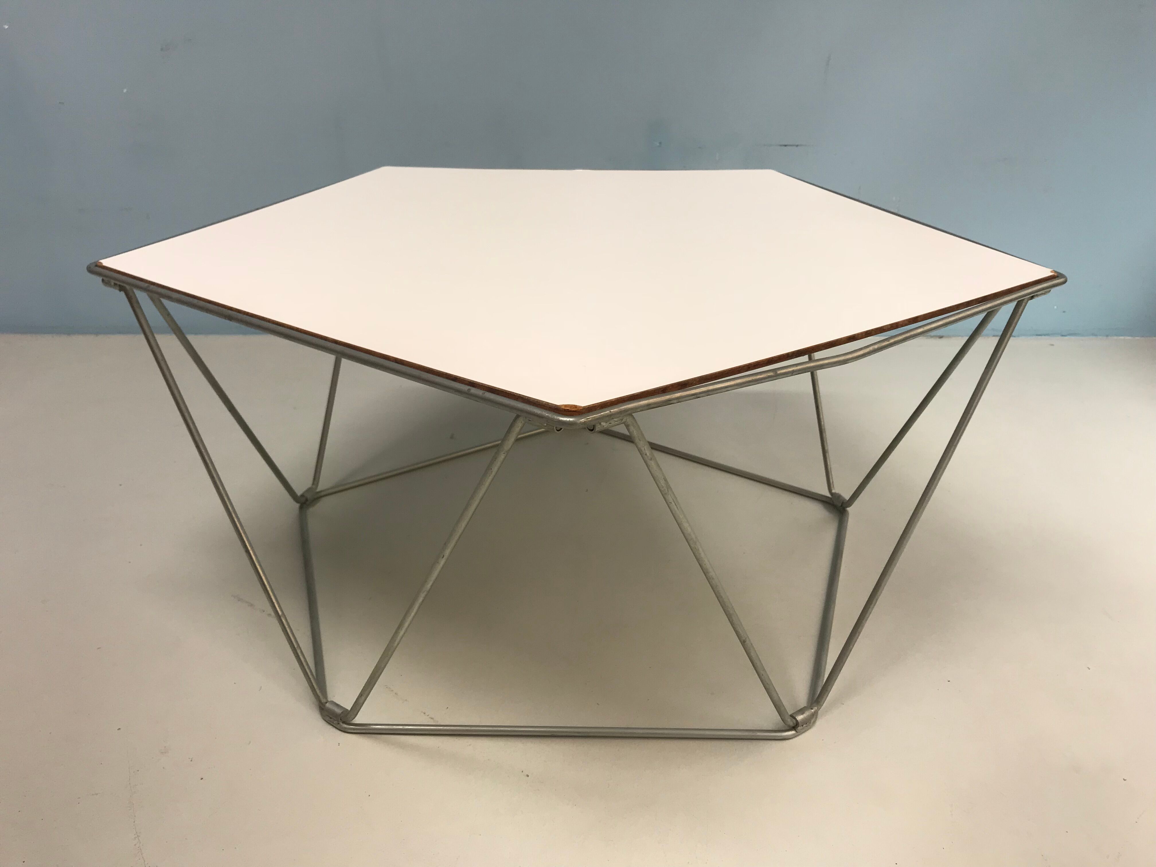 Penta coffee table by Kim Moltzer, Jean-Paul Barray  1968