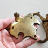 Large antique piano handles, old bronze, hardware.