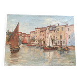 Oil on canvas signed LA.Housset: