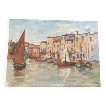 Huile sur toile signée L-A.Housset