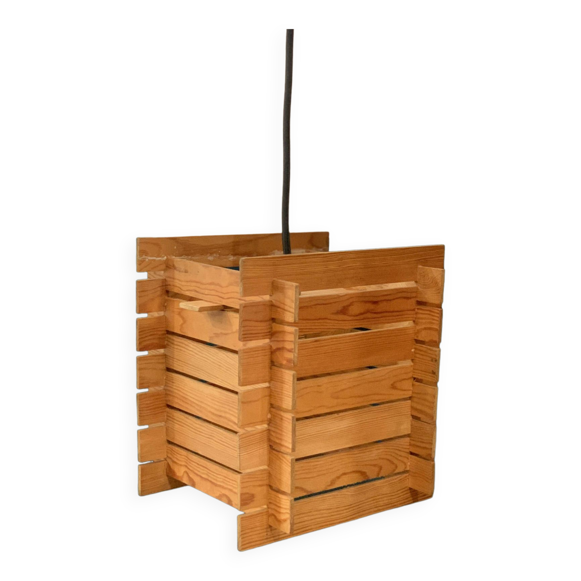 Scandinavian wooden pendant light