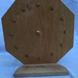Painted wooden toy clock