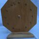 Painted wooden toy clock