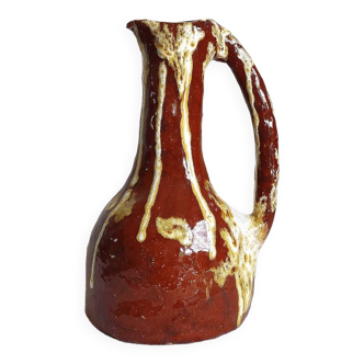 Glazed terracotta vase