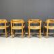 Rainer Daumiller pine wood dining chairs for Hirtshals Savvaerk - set of 4 - 1970s