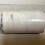 White gray marble roller vase