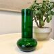Green glass vase