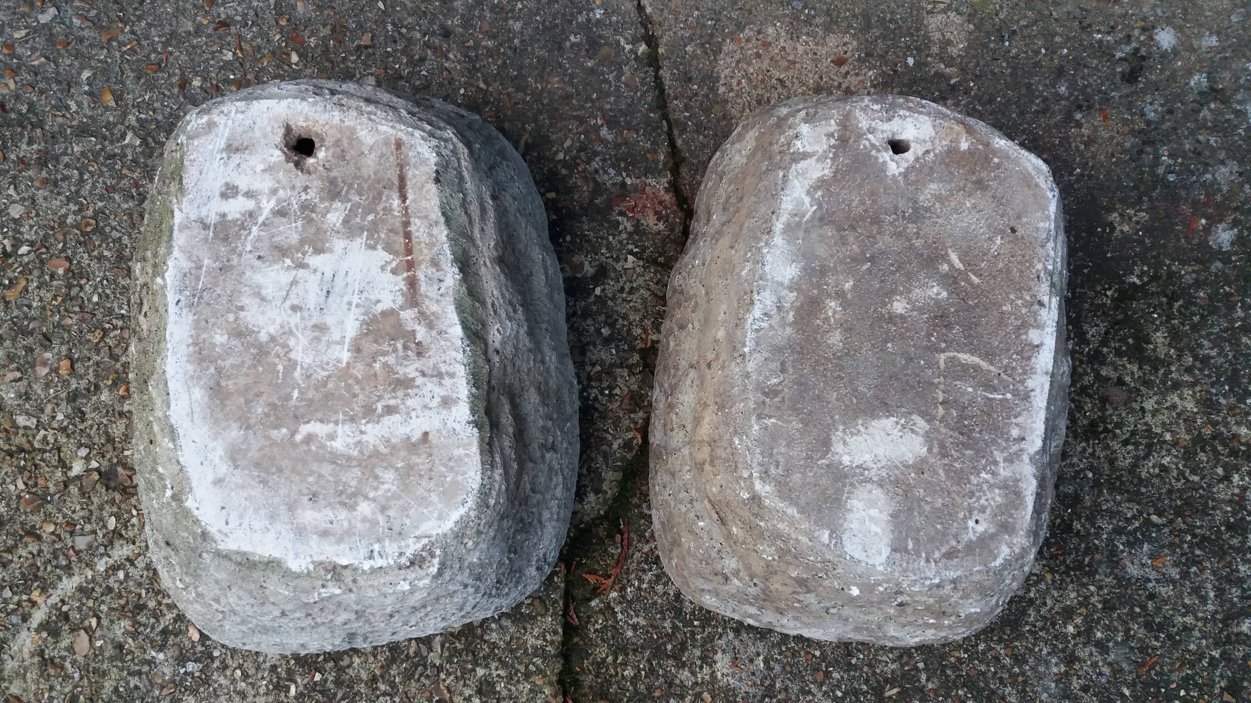 Pair of ancient stone troughs