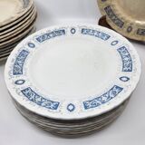 Ridgway Portland English Earthenware Plates (Set of 17)