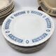 Ridgway Portland English Earthenware Plates (Set of 17)