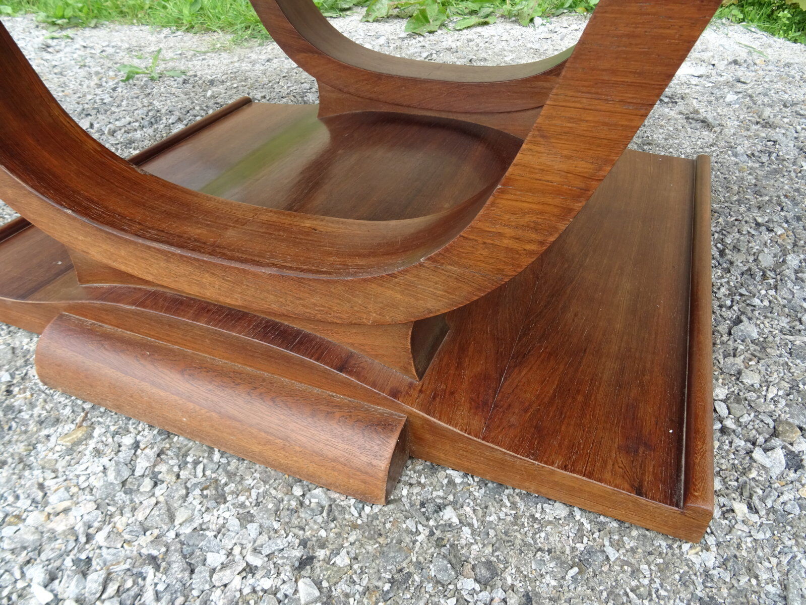Art deco table with rosewood extensions