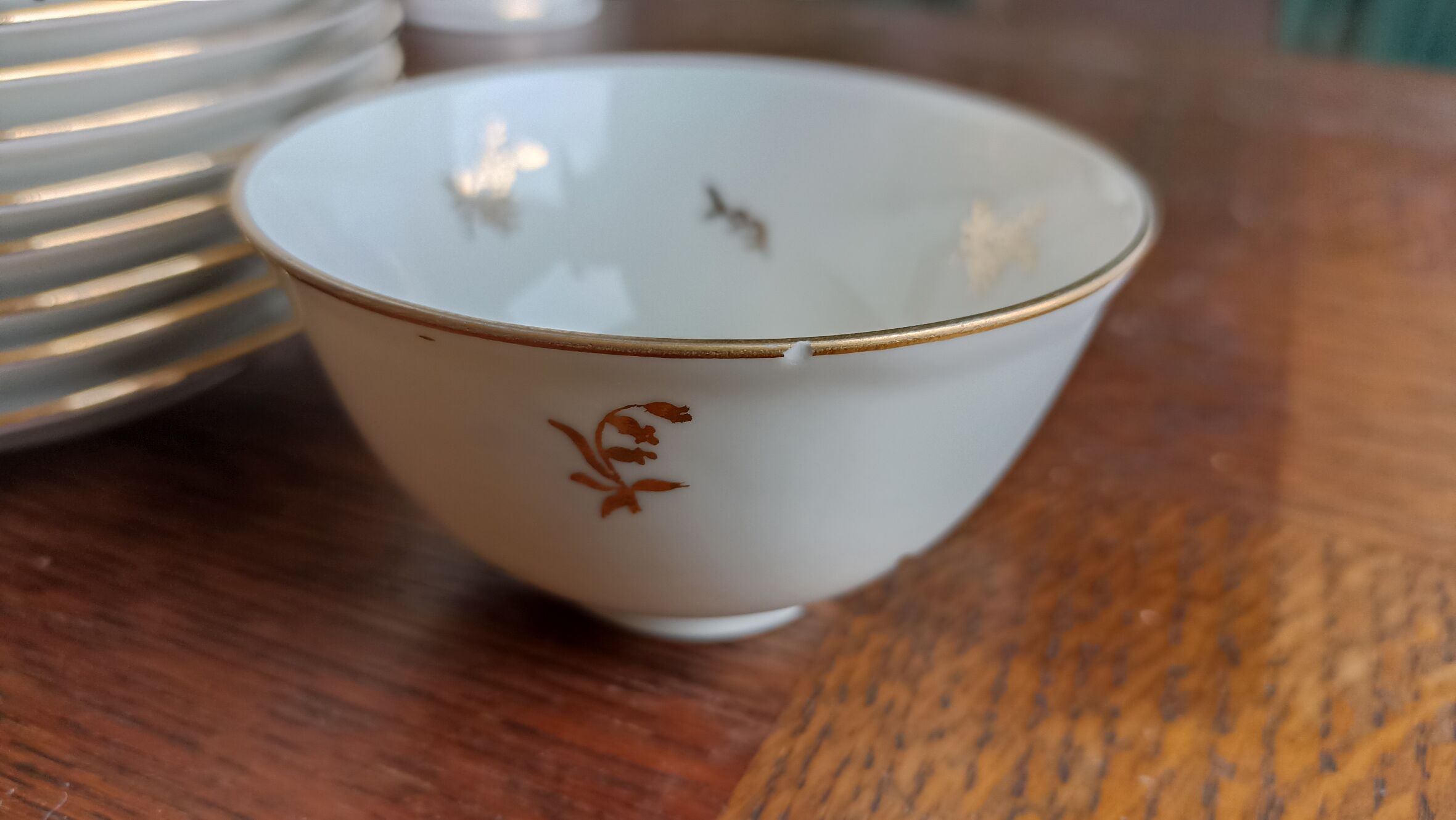 Foëcy porcelain coffee set - SFP - White and gold