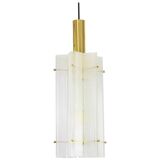 1 of 3 large Murano glass ice pendant by Limburg, Germany, 1970s