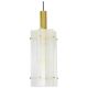 1 of 3 large Murano glass ice pendant by Limburg, Germany, 1970s