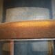 Lot de 2 chaises scandinaves teck velours 1960