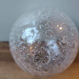 Vintage glass lamp globe, bubble style.