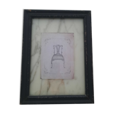 Framed engraving