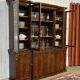 Victorian library with 8 doors, 19th century in mahogany.
