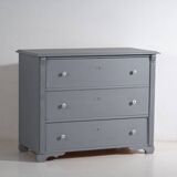 Commode gris argenté, c.1900