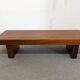 Brutalist coffee table in solid teak from the 60s/70s