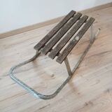 Old wood and metal sled