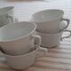 Lot de 6 tasses blanches