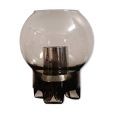 Smoked glass table lamp by Sussmuth Leuchten 1970s