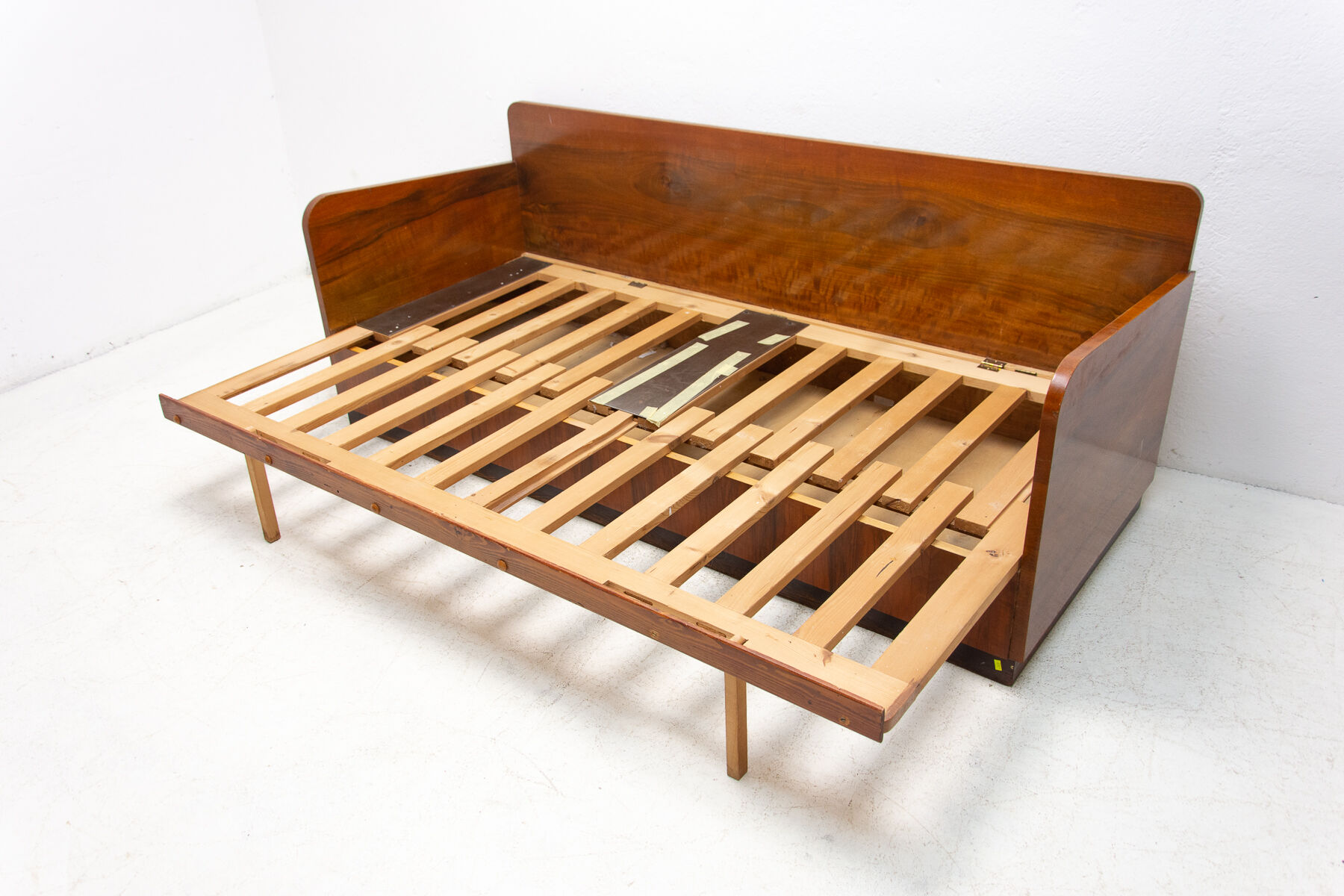 mid century folding sofabed by jindřich halabala for up závody, 1950´s