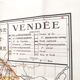 Vintage map Vendée Pays de la Loire
