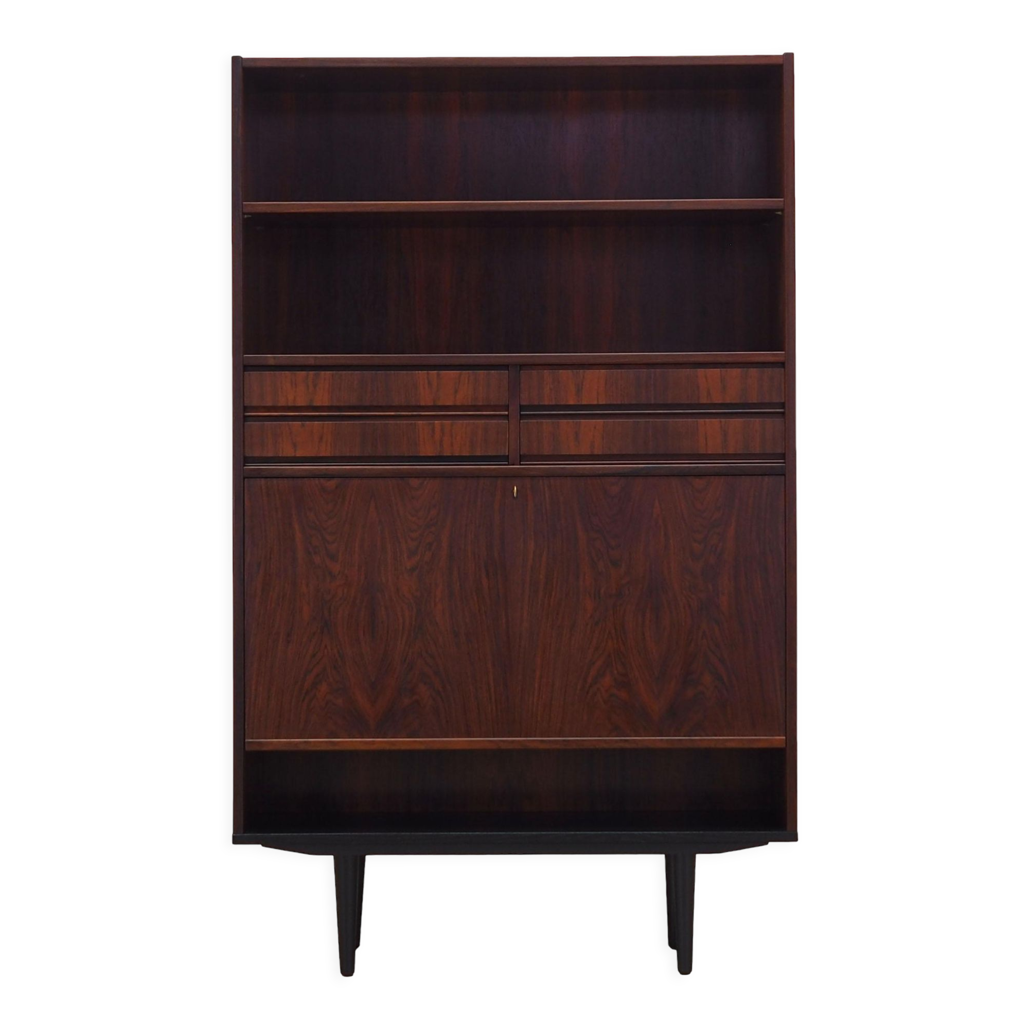 Bibliothèque en palissandre, design danois, années 1970, production: Danemark