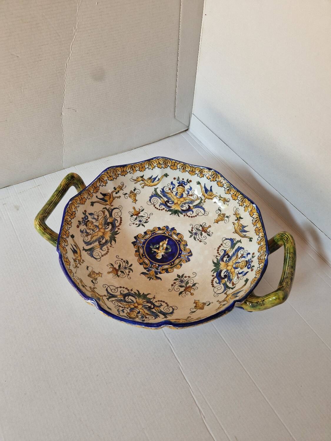 Old ceramic cup / salad bowl signed gien 1900