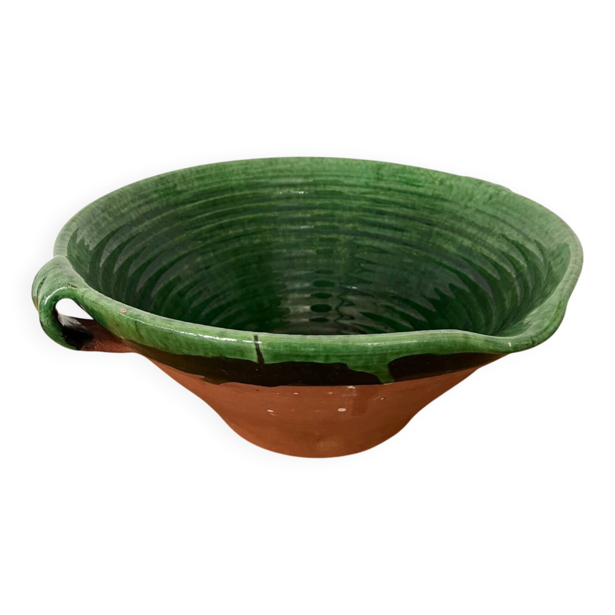 Large glazed "Tian" dish, diameter 32cm