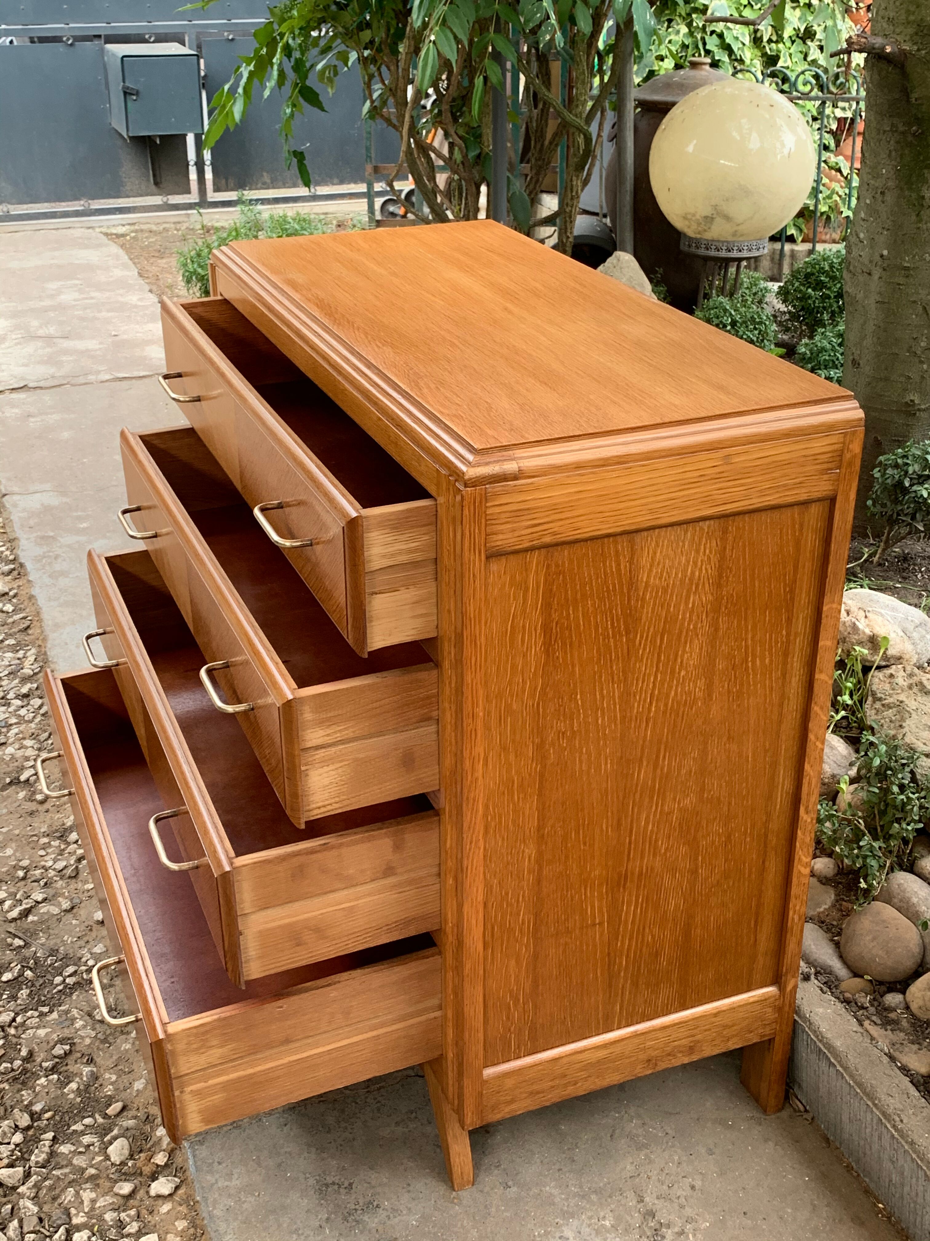 Vintage compass feet dresser