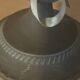 Shabby chic patinated candlestick