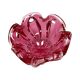 Bol en verre rose Chřibská, Josef Hospodka, Bohême vintage, années 1960
