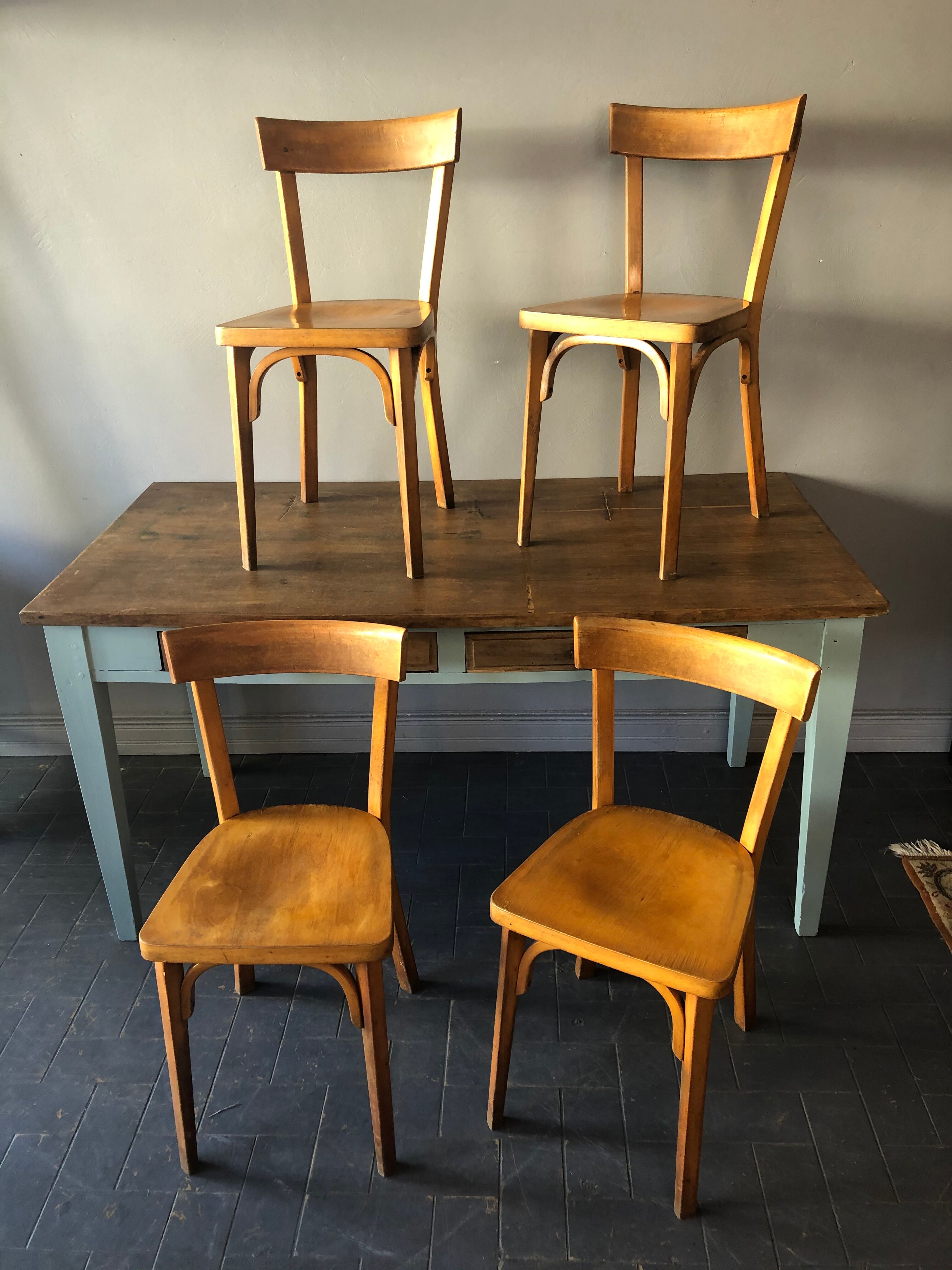4 baumann bistro chairs