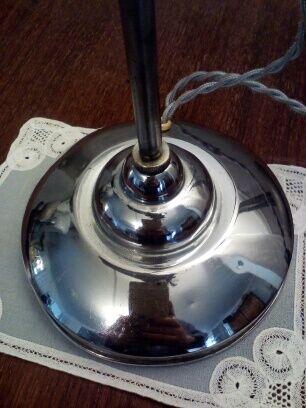 Art deco chrome metal desk lamp 30