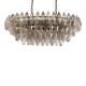 Contemporary Multicolored Oval “Poliedri” Murano Glass Burnish Chandelier i