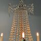 Pearl Bag Chandelier, Cut Crystals Circa 1900